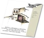 folia 8353 - Schul - Aquarellblock, rauh, 150 g/qm, DIN A3, 10 Blatt, 3-fach geleimt,