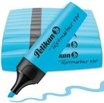 Pelikan Textmarker 490, 10 x Neon-Blau, 10 St&uuml;ck, mit Keilspitze