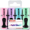 edding 7 Mini Textmarker Set - Pastell-Farben - 4 highlighter pens - Keilspitze 1-3