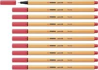 STABILO - Fineliner - point 88 | 10er Pack, rostrot