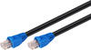 goobay 94389 Outdoor Patchkabel CAT 6 Kabel / 2fach PE Mantel Wasserdicht / RJ45