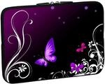 PEDEA Design Schutzh&uuml;lle Notebook Tasche bis 15,6 Zoll (39,6cm), Purple Butterfly