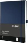 Sigel Conceptum Premium Notizbuch A4 liniert blau Hardcover | CO647, 194 nummerierte