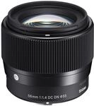 Sigma 56mm F1,4 DC DN Contemporary Objektiv f&uuml;r Canon EF-M Objektivbajonett