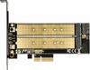 Delock PCI Express X4 Karte > 1 x intern m.2 Key B + 1 x intern NVMe m.2 Key m...