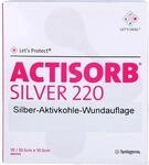 Actisorb 220 Silver 10,5x10,5 cm Steril Kompressen