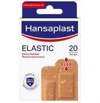 Hansaplast Elastic Pflaster (20 Strips), Wundpflaster f&uuml;r Gelenke und viel bewegte