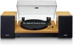 Lenco LS-300 - Hi-Fi Plattenspieler mit Bluetooth - Mit externen Lautsprechern 2 x 10