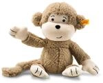 Steiff Kuscheltier Brownie Affe, S&uuml;&szlig;es Stofftier mit Kunststoffaugen, Kinder,