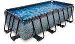 EXIT Toys Aufstellpool Rechteckig 400 x 200 x 100 cm mit Sandfilterpumpe &ndash; Extra