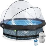 EXIT Toys Aufstellpool Rund &oslash; 300 x 76 cm Garten & Outdoor mit Filterpumpe |...