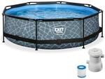 EXIT Toys Aufstellpool Rund &oslash; 300 x 76 cm Garten & Outdoor mit Filterpumpe |...