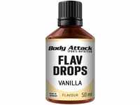 Body Attack Flavdrops zuckerfreie Aromatropfen Vegan ohne Aspartam Vanilla 1x...