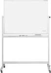 magnetoplan 1240989 Whiteboard mit Fahrgestell, speziallackierte Oberfl&auml;che,