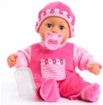Bayer Design 93800-pink 93825AA Babypuppe First Words, Schlafaugen, spricht 24