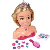 Simba 105560177 - Steffi Love Girls Prinzessin Schmink-& Frisierkopf, Stylingkopf mit
