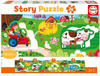 Educa - Bauernhof 26 Teile Geschichten-Puzzle Kinder ab 3 Jahren, Storypuzzle (18900)