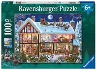 Ravensburger Puzzle Weihnachten zu Hause - 100 XXL Teile Puzzle ab 6 Jahre | 100 XXL