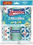 Spontex Microfibre Mosaik Mikrofasert&uuml;cher, Ideal zur feuchten und trockenen