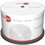 PRIMEON CD-R 80Min/700MB/52x Cakebox (50 Disc), silver-protect-disc Surface