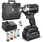 STAHLWERK B&uuml;rstenlos Brushless Akku Drehschlagschrauber 20V ECHTE 500 Nm...