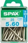 Spax Befestigungen Spax A2 5x60 rostfrei, 25 St. 4197000500602