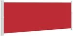 vidaXL Seitenmarkise Ausziehbar 180x500 cm Rot