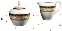 Creatable, 15090, Serie Majestosa schwarz, 2-teiliges Geschirrset, Milch und...