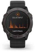 Garmin Fenix 6X Saphir Smartwatch Schiefergrau/Schwarz 010-02157-11, Sapphire, Carbon