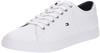 Tommy Hilfiger Herren Cupsole Sneaker Essential Leather Schuhe, Weiß (White), 46 EU,