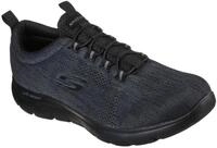 Skechers Herren Summits Louvin Turnschuhe, Black Mesh/Pu/Trim, 41.5 EU