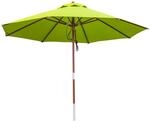 anndora&reg; Sonnenschirm Gartenschirm 3 m rund wasserabweisend - mit Winddach Apfel