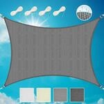 Sol Royal Sonnensegel rechteckig 3x4m Wasserdurchl&auml;ssig HDPE Atmungsaktiver Balkon