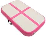 vidaXL Gymnastikmatte Aufblasbar mit Pumpe Turnmatte Tumbling Matte Training