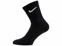 Nike Unisex Everyday Cushion Crew Training (3 Pairs) Sportsocken, Black/White, L EU