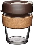 KeepCup Wiederverwendbare Kaffeetasse aus geh&auml;rtetem Glas, Reisebecher mit
