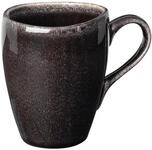 Broste Copenhagen Tasse 'Nordic Coal' M/Henkel, Anthrazit, Schwarz