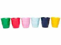 Rice - Medium Melamine Cups 6 Pcs. - Favorite Colors
