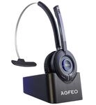 Agfeo 6101543 Monaural-Kopfh&ouml;rer (DECT-Telefon, Monophon, Kopfband, Schwarz, 7