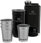 Stanley 1913 Adventure Pre-Party Set - Matte Black | 6-teiliges Set - Flachmann und