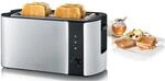 SEVERIN Automatik-Langschlitztoaster f&uuml;r 4 Toastscheiben, mit Br&ouml;tchenaufsatz