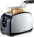 Trisa Crispy Snack 2-Scheiben-Toaster, 38mm Schlitze, Sandwichzange