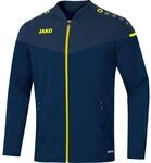 JAKO Kinder Pr&auml;sentationsjacke Champ 2.0, Marine/Darkblue/Neongelb, 164