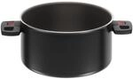 BALLARINI Click + Cook Kochtopf, Antihaftbeschichtet, 24 cm, Mit klappbaren