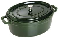 STAUB Cocotte, Gusseisen Br&auml;ter mit Deckel, 31 cm, 5,5 L, Oval, Alle Herdarten inkl