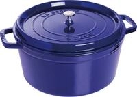 STAUB Gusseisen Br&auml;ter/Cocotte, Rund 30 cm, 8,35 L, Dunkelblau, Dunkel-Blau