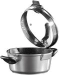 STONELINE&reg; FUTURE Bratentopf 24 cm, mit Sieb-Glasdeckel, induktionsgeeignet,