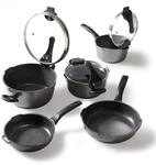 STONELINE Future Topfset Induktion, 8-teiliges Topfset mit Pfanne und Sieb...