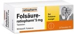 Fols&auml;ure-ratiopharm&reg; 5 mg Tabletten: Optimal versorgt bei Fols&auml;uremangel, 20