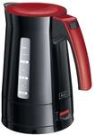 Wasserkocher - MELITTA - Enjoy Aqua, 1,7 L, 2400 W, schwarz/rot, entnehmbarer